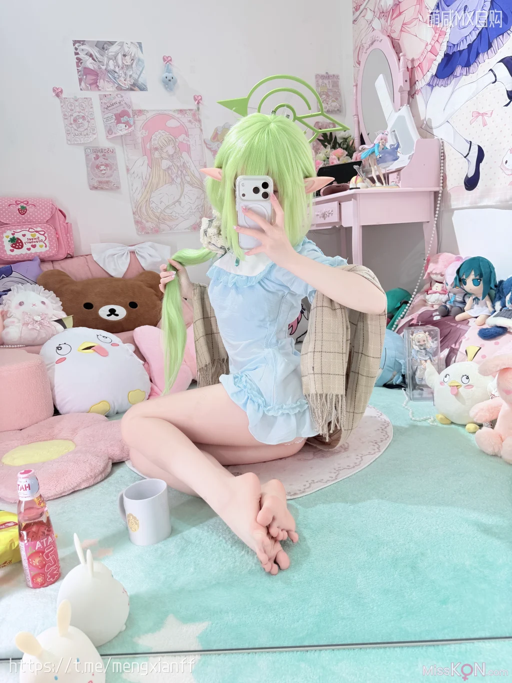 Coser@染三ran3: 蔚蓝档案 – 小望&小光 睡衣 (108 photos + 9 videos) – Page 2