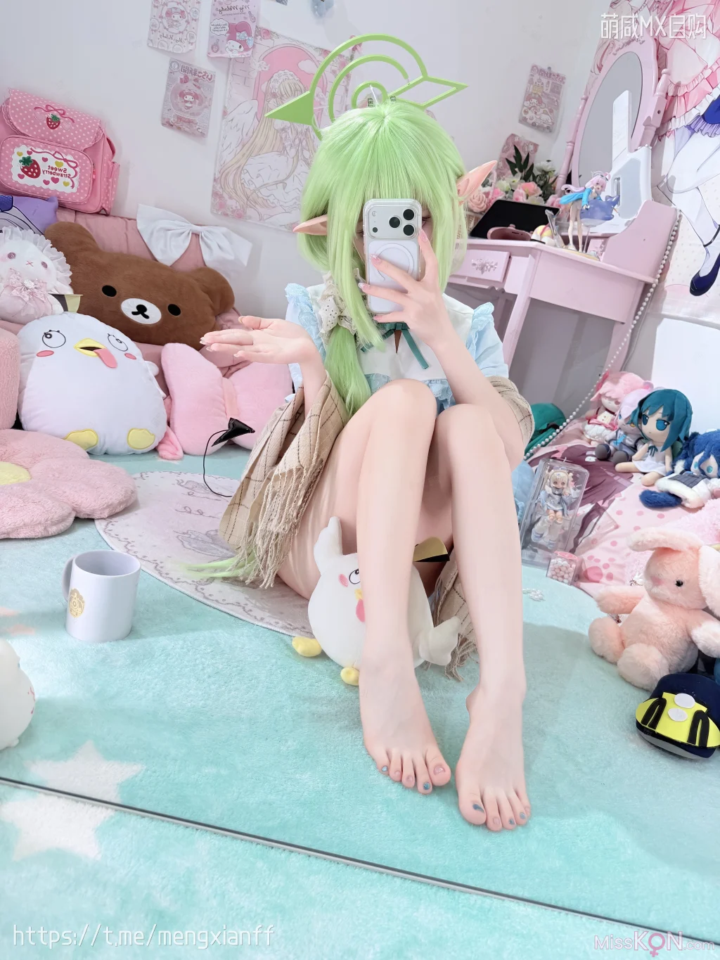 Coser@染三ran3: 蔚蓝档案 – 小望&小光 睡衣 (108 photos + 9 videos) – Page 2