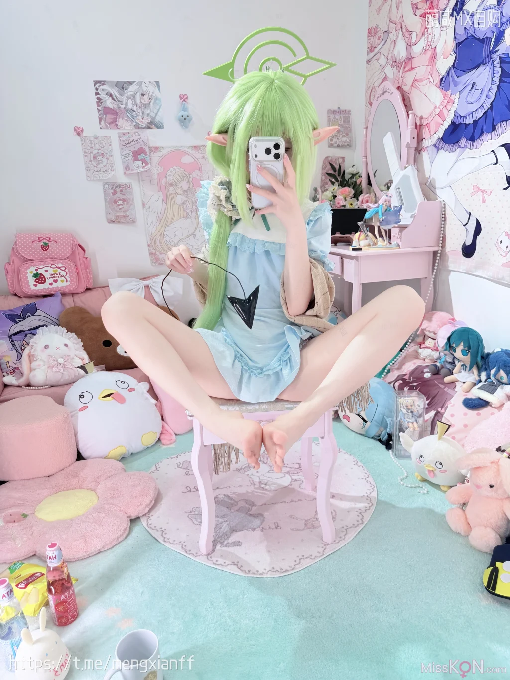 Coser@染三ran3: 蔚蓝档案 – 小望&小光 睡衣 (108 photos + 9 videos) – Page 2