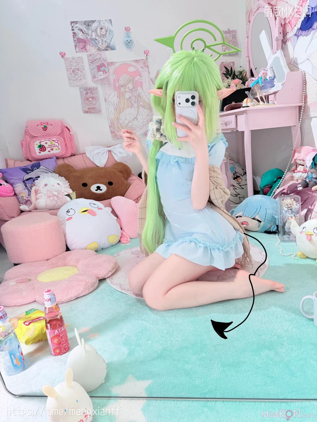Coser@染三ran3: 蔚蓝档案 – 小望&小光 睡衣 (108 photos + 9 videos) – Page 3
