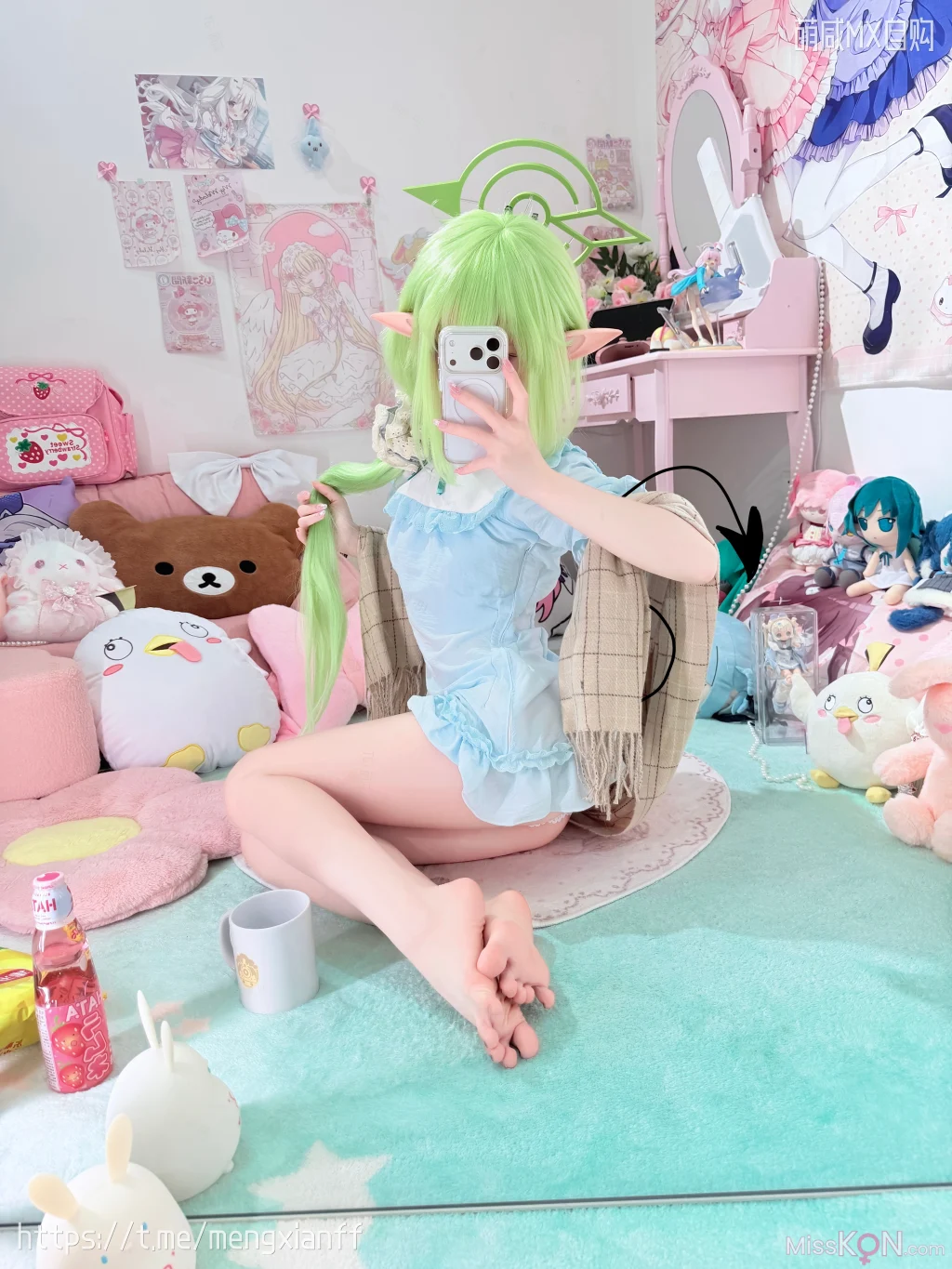 Coser@染三ran3: 蔚蓝档案 – 小望&小光 睡衣 (108 photos + 9 videos) – Page 3
