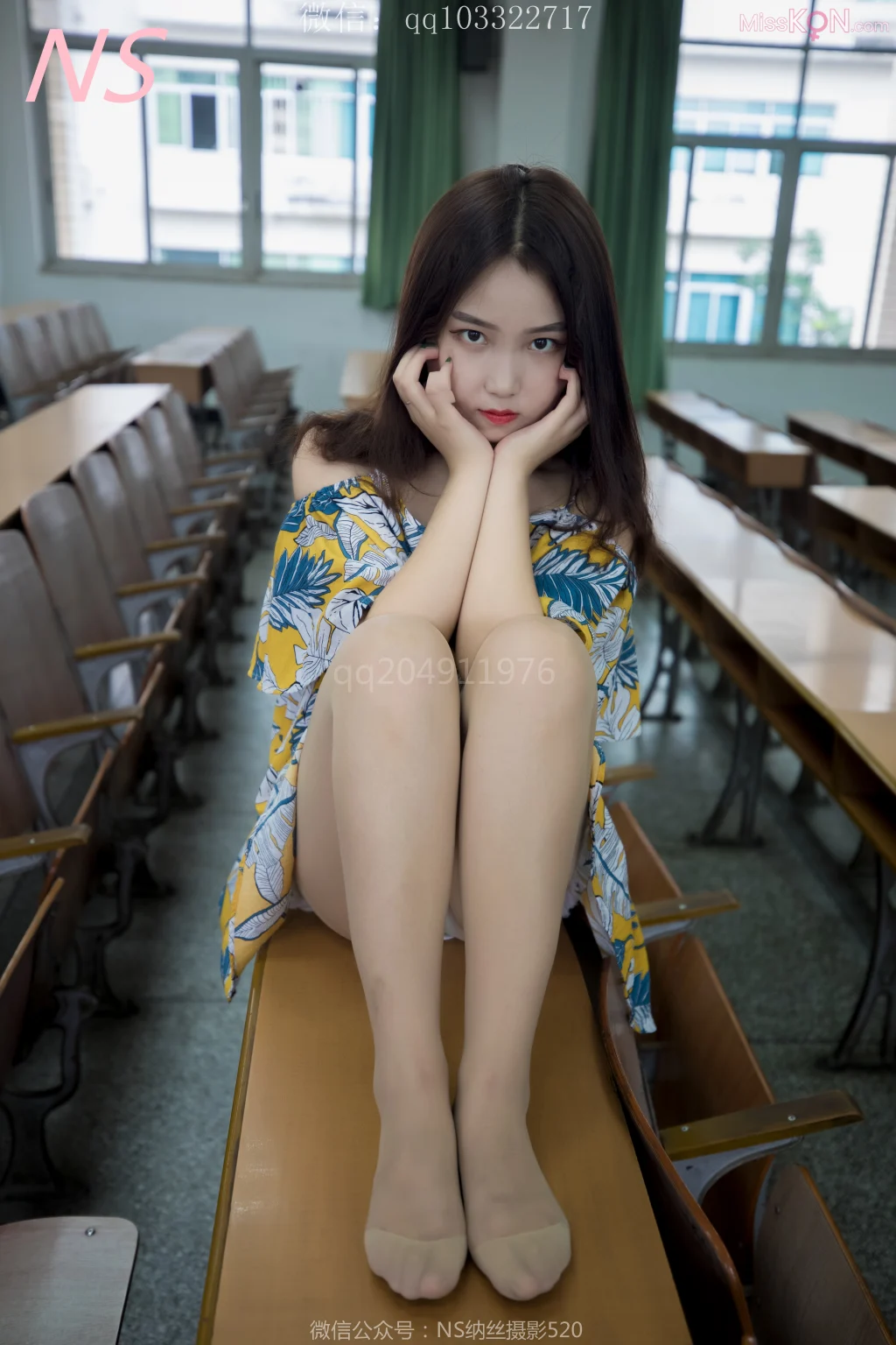 [NS纳丝摄影] No.161: 瑶瑶的毕业季 肉色丝袜美腿萌萌哒 (79 photos)
