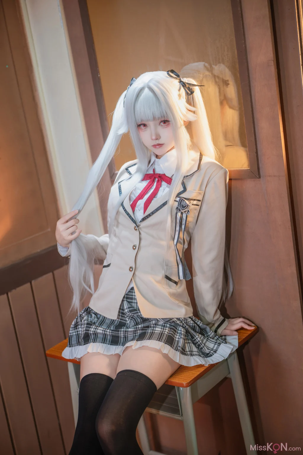 Coser@大大卷卷小卷: 美少女万华镜 篝之雾枝校服 (29 photos)