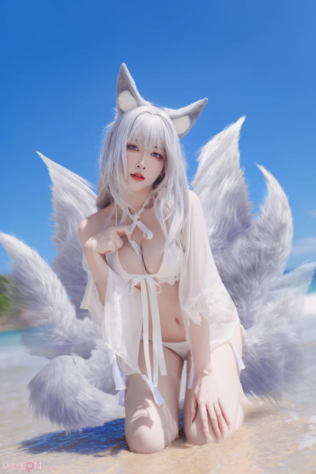 Coser@宫本桜: 碧蓝航线 信浓 白沙幽梦 (20 photos)