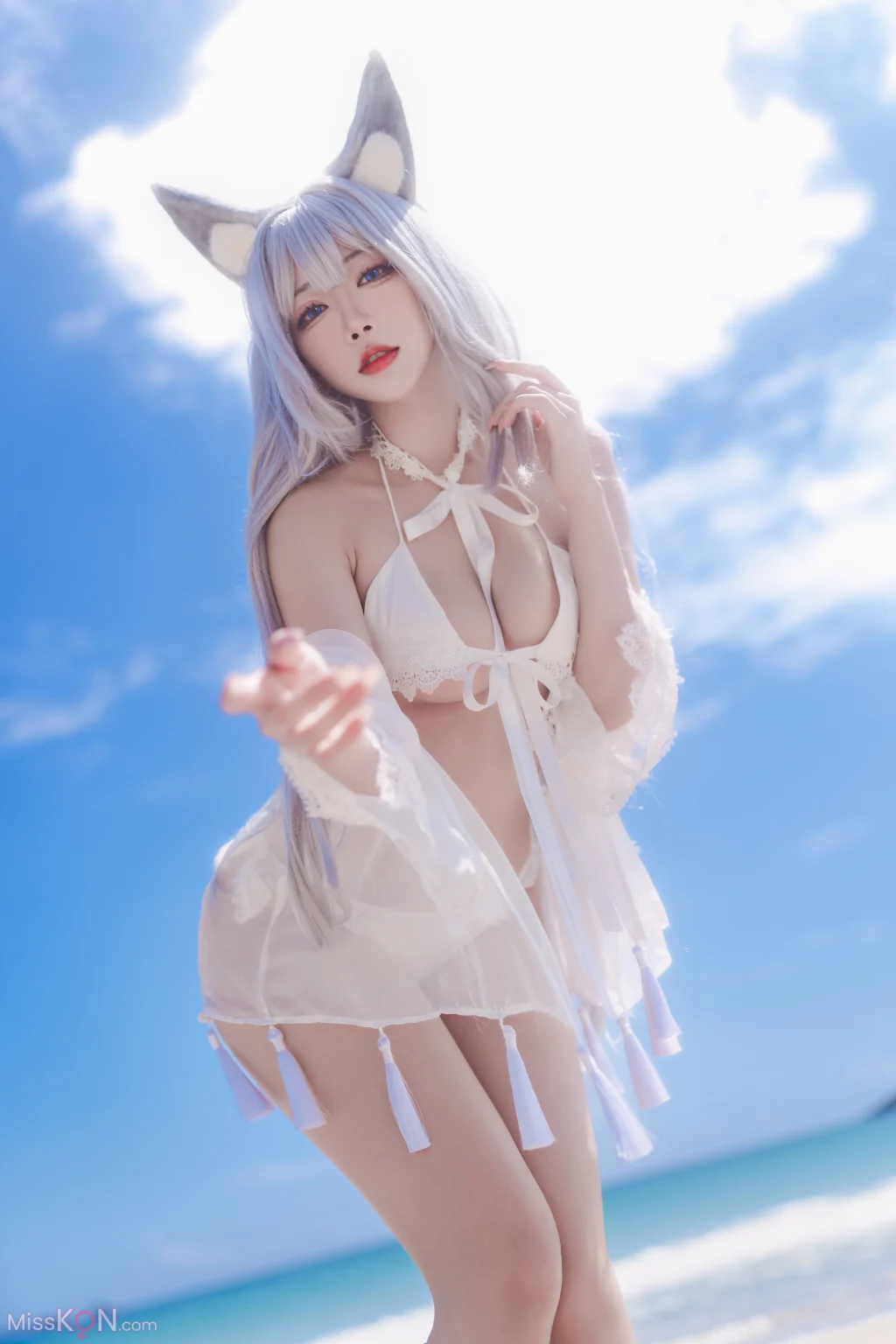 Coser@宫本桜: 碧蓝航线 信浓 白沙幽梦 (20 photos)