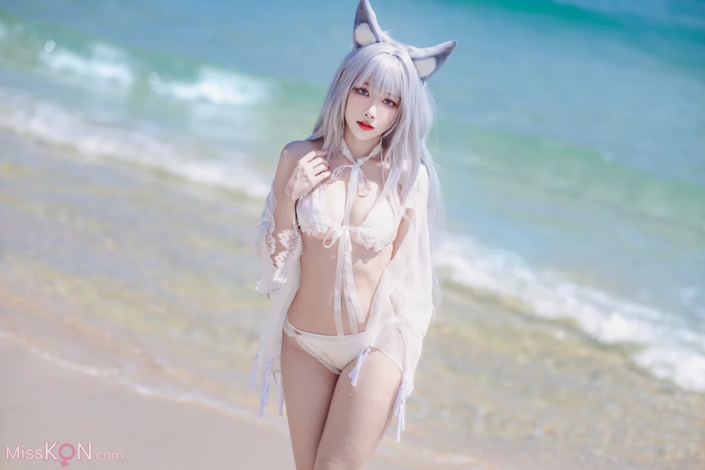 Coser@宫本桜: 碧蓝航线 信浓 白沙幽梦 (20 photos)