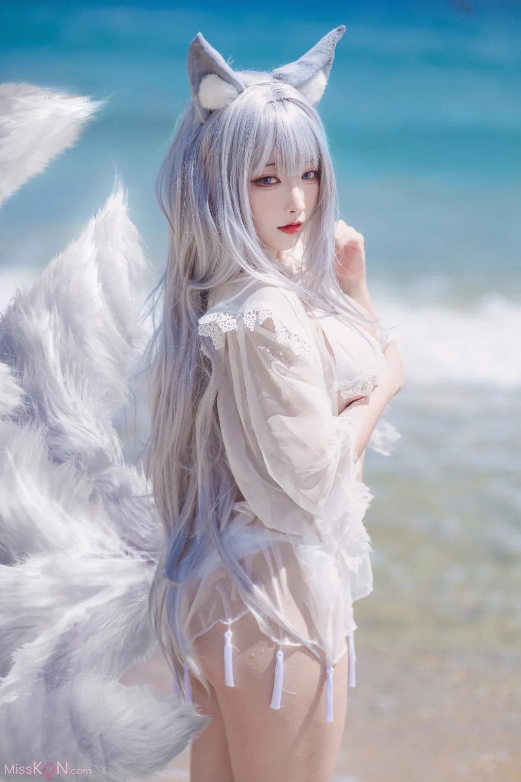 Coser@宫本桜: 碧蓝航线 信浓 白沙幽梦 (20 photos)