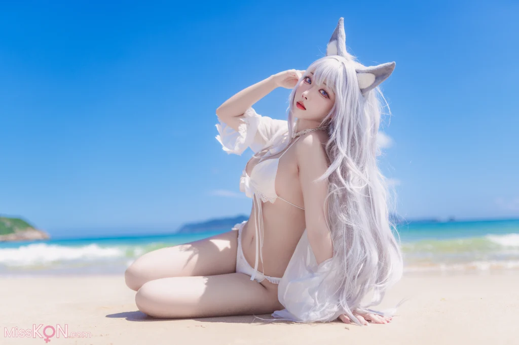 Coser@宫本桜: 碧蓝航线 信浓 白沙幽梦 (20 photos)