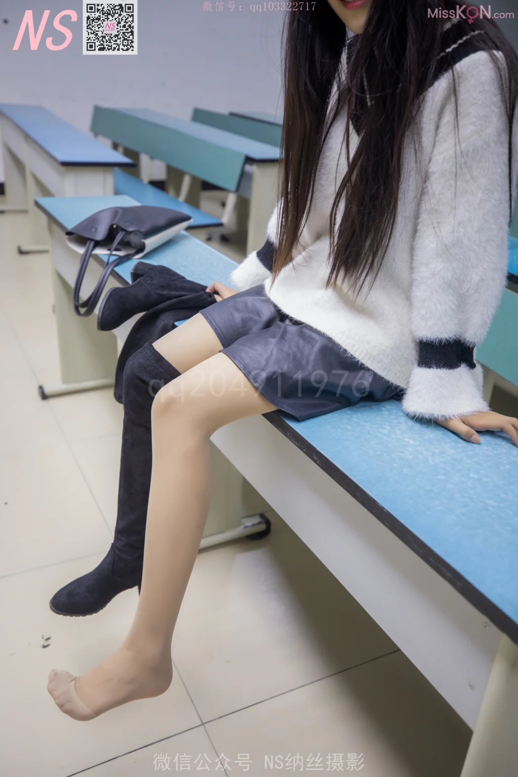 [NS纳丝摄影] No.163: 雨佳的丝袜学记 (129 photos + 1 video)