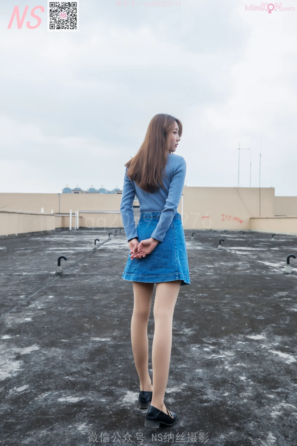 [NS纳丝摄影] No.164: 舒怡女神天台肉色丝袜 (101 photos + 1 video)