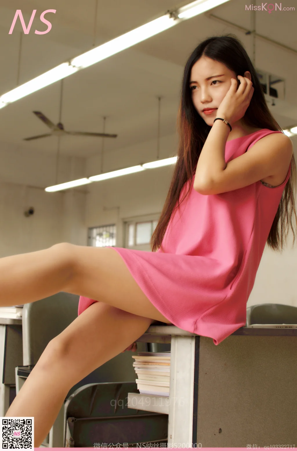 [NS纳丝摄影] No.171: 悠悠 肉丝红衣女孩 (35 photos)