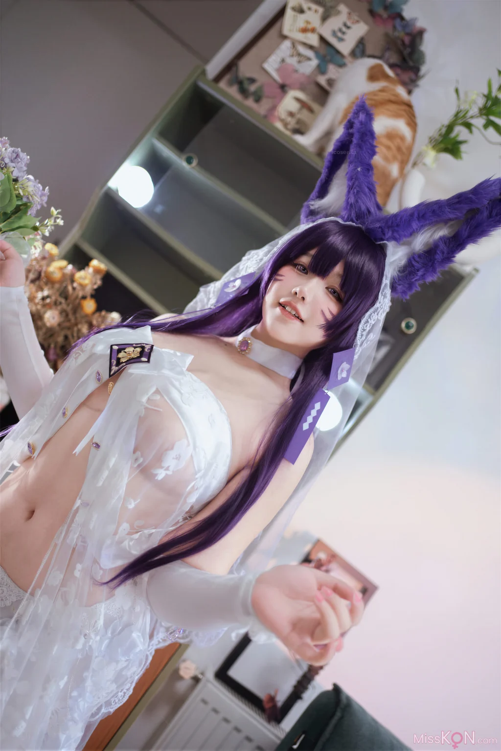 Coser@阿半今天很开心: 碧蓝航线 武藏誓约花嫁 婚纱 (75 photos)