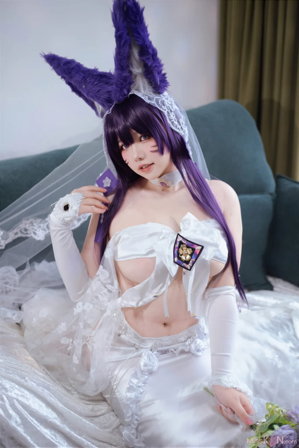 Coser@阿半今天很开心: 碧蓝航线 武藏誓约花嫁 婚纱 (75 photos)