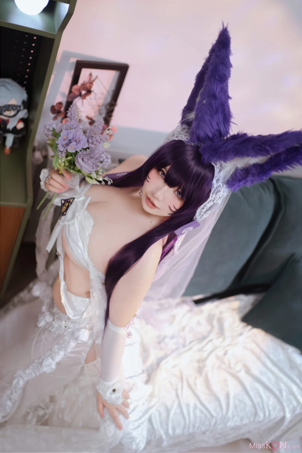 Coser@阿半今天很开心: 碧蓝航线 武藏誓约花嫁 婚纱 (75 photos)