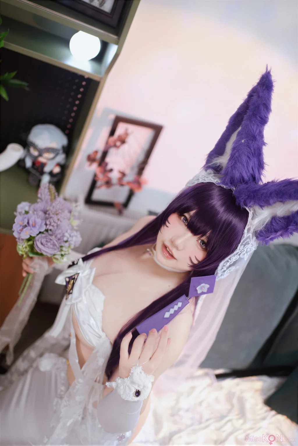 Coser@阿半今天很开心: 碧蓝航线 武藏誓约花嫁 婚纱 (75 photos) – Page 2