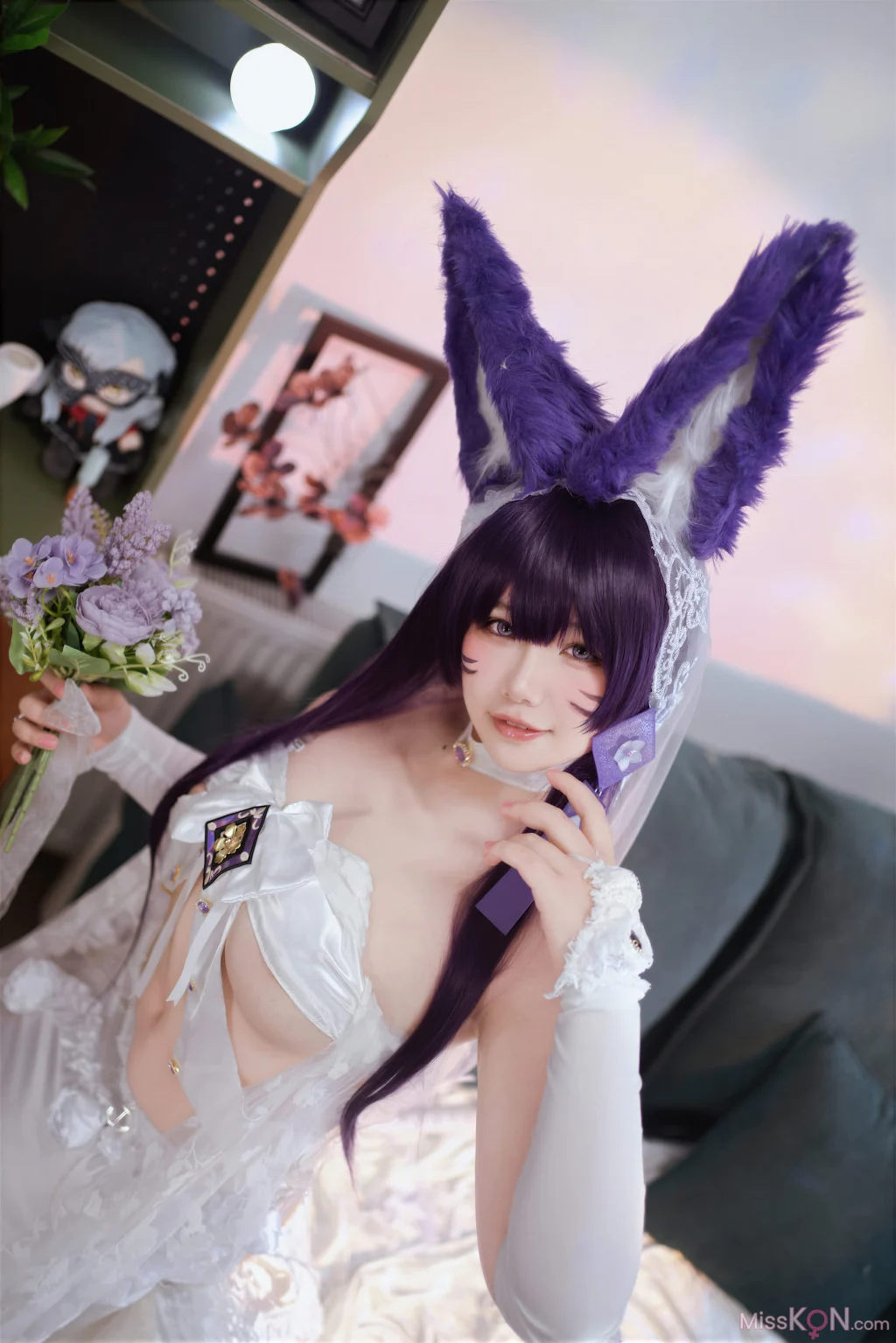 Coser@阿半今天很开心: 碧蓝航线 武藏誓约花嫁 婚纱 (75 photos) – Page 2