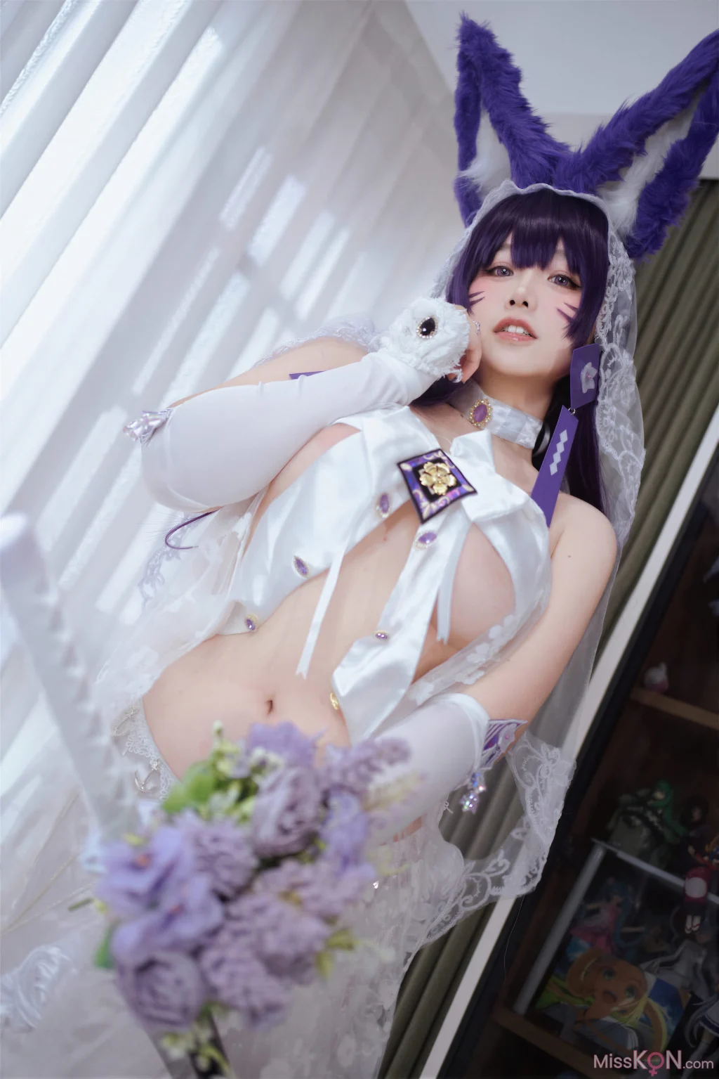 Coser@阿半今天很开心: 碧蓝航线 武藏誓约花嫁 婚纱 (75 photos) – Page 2