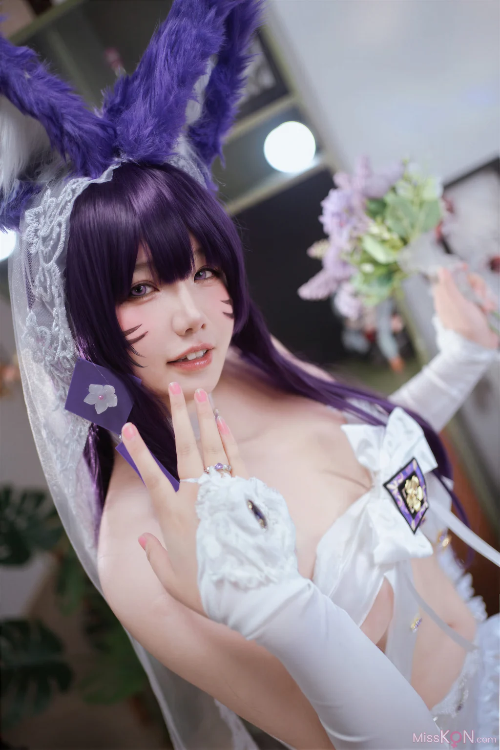 Coser@阿半今天很开心: 碧蓝航线 武藏誓约花嫁 婚纱 (75 photos) – Page 3