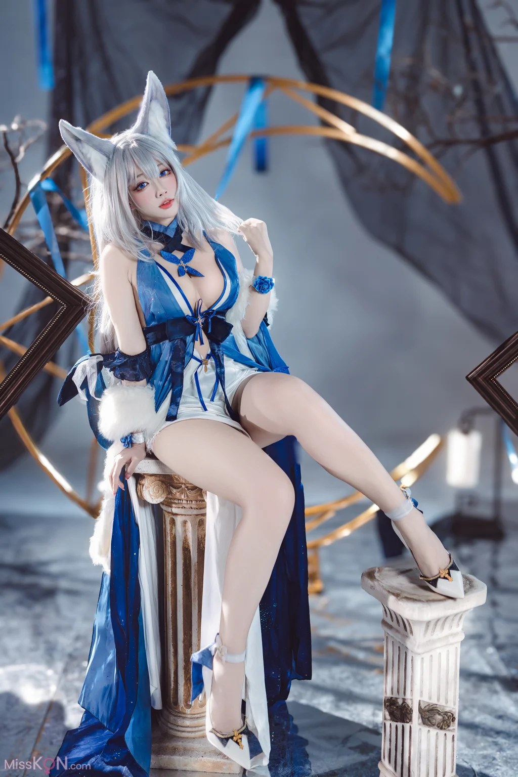 Coser@宫本桜: 碧蓝航线 信浓 胧月十夜 (20 photos)