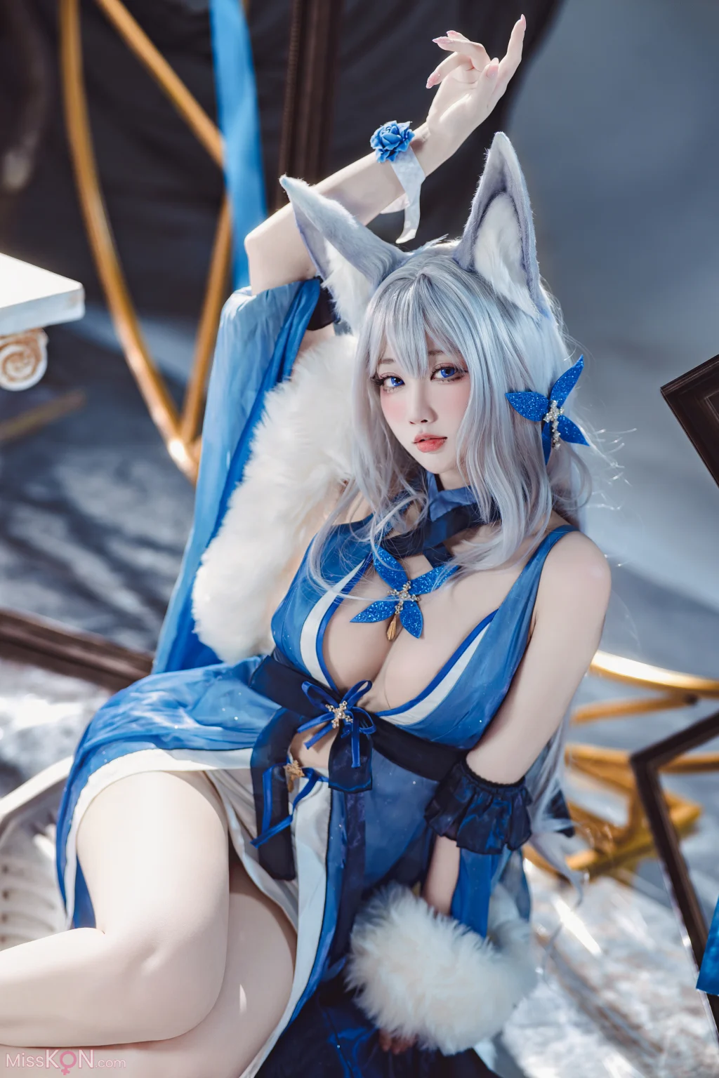 Coser@宫本桜: 碧蓝航线 信浓 胧月十夜 (20 photos)