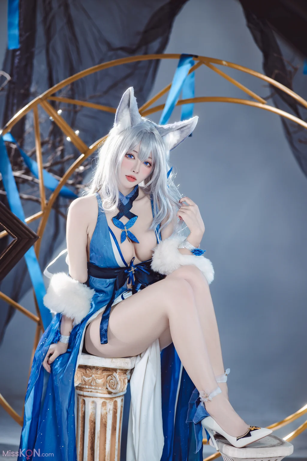 Coser@宫本桜: 碧蓝航线 信浓 胧月十夜 (20 photos)