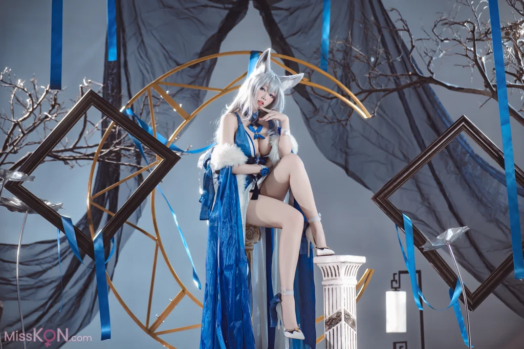 Coser@宫本桜: 碧蓝航线 信浓 胧月十夜 (20 photos)
