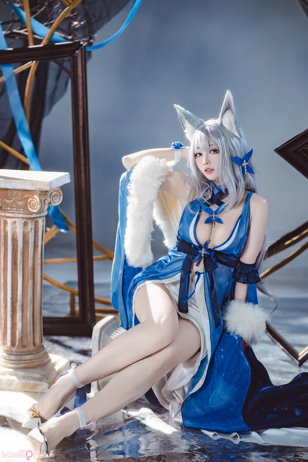 Coser@宫本桜: 碧蓝航线 信浓 胧月十夜 (20 photos)