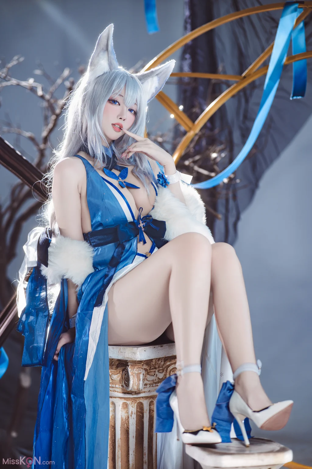 Coser@宫本桜: 碧蓝航线 信浓 胧月十夜 (20 photos)