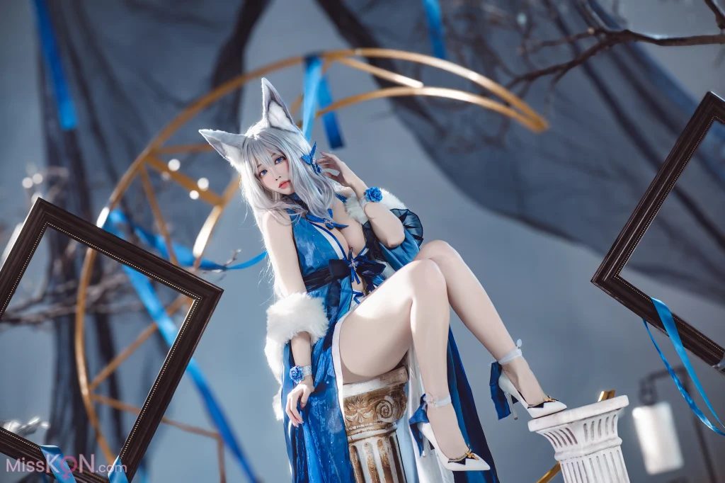Coser@宫本桜: 碧蓝航线 信浓 胧月十夜 (20 photos)