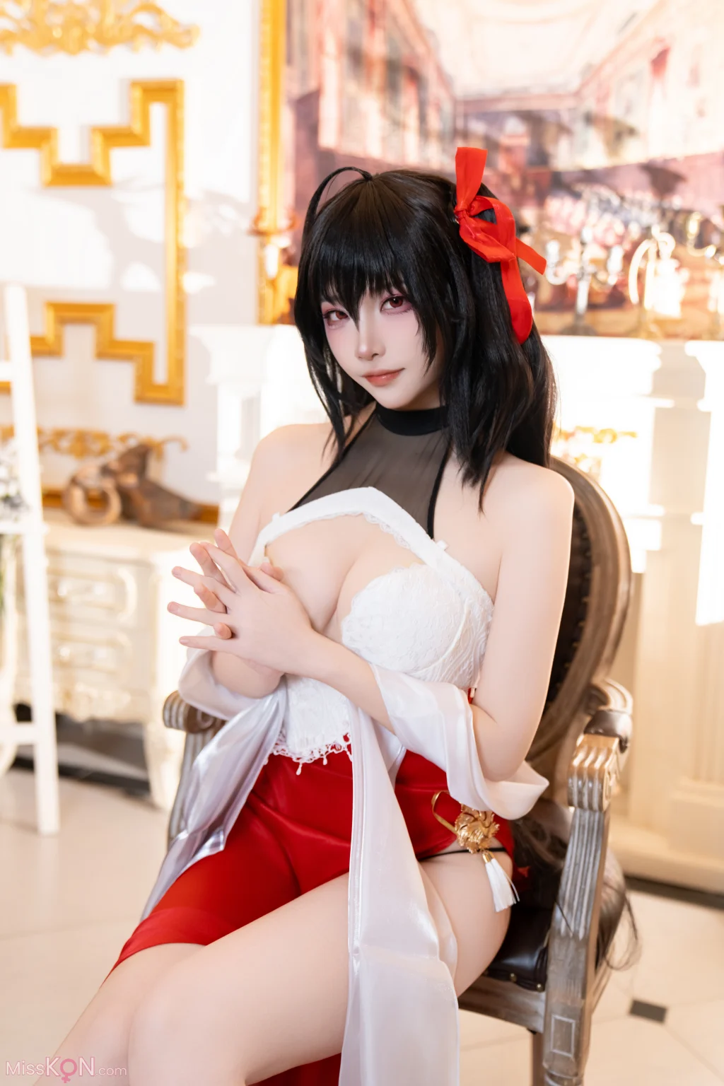 Coser@二佐Nisa: 碧蓝航线-大凤·誓约礼服 (37 photos)