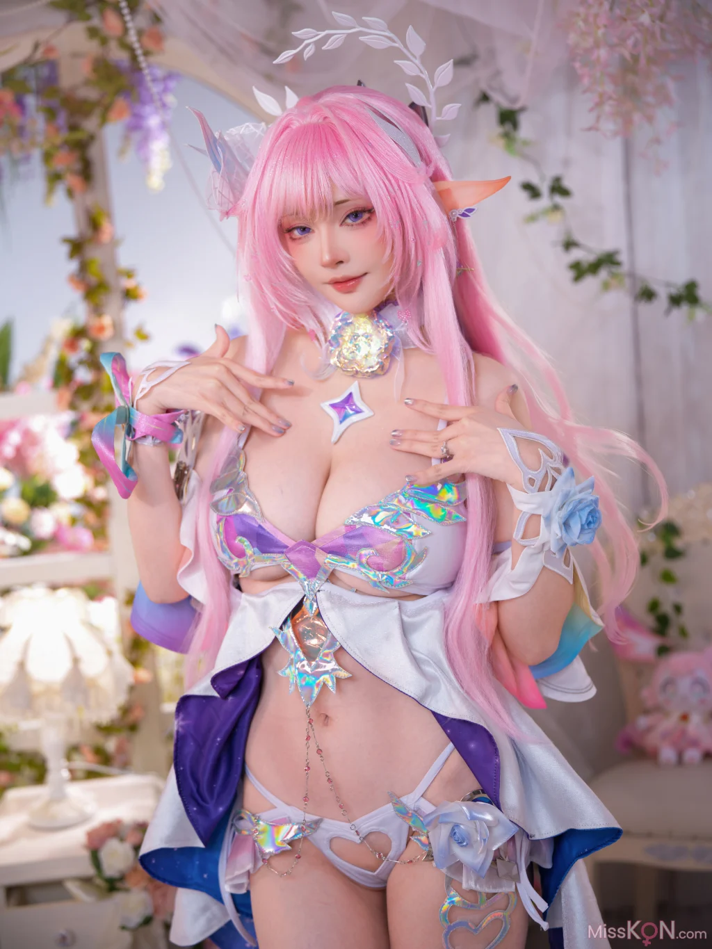 Coser@Machi馬吉: Cyrene Swimsuit 昔兰尼 泳装 (125 photos)