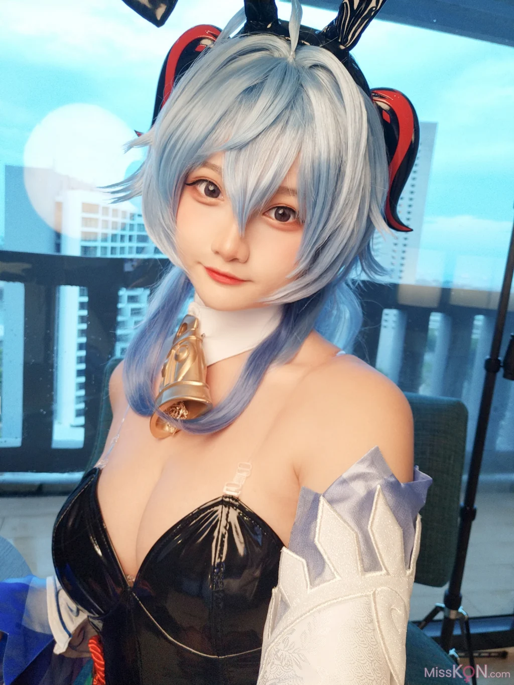 Coser@Xiaoyukiko小鱼: Bunny Ganyu (24 photos)