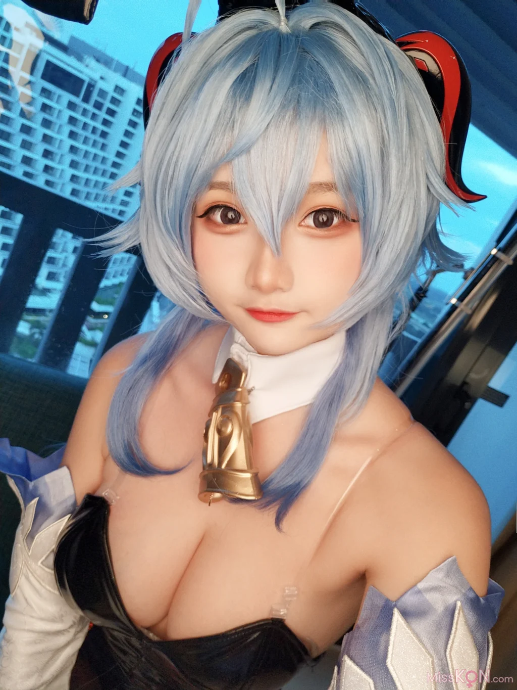 Coser@Xiaoyukiko小鱼: Bunny Ganyu (24 photos)