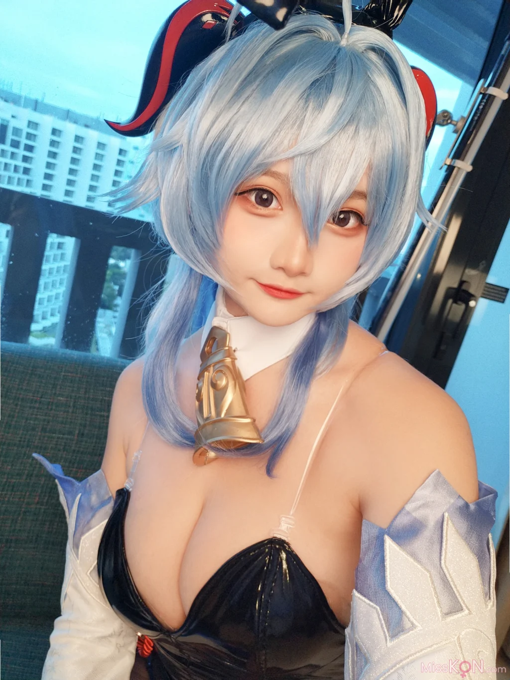 Coser@Xiaoyukiko小鱼: Bunny Ganyu (24 photos)