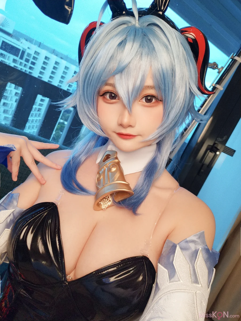 Coser@Xiaoyukiko小鱼: Bunny Ganyu (24 photos)
