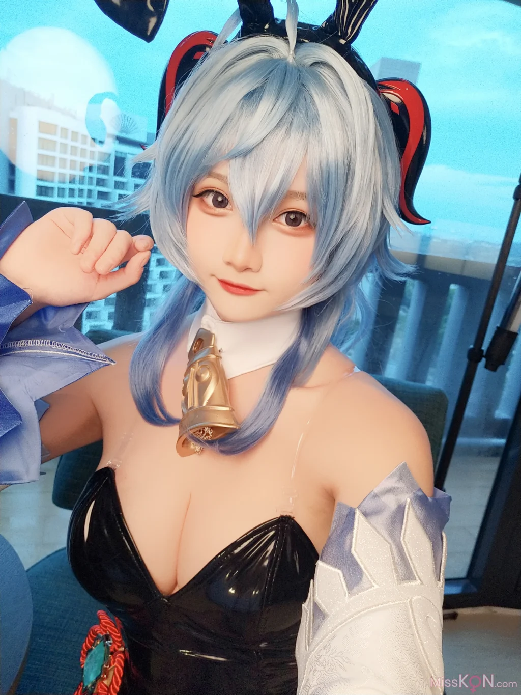 Coser@Xiaoyukiko小鱼: Bunny Ganyu (24 photos)