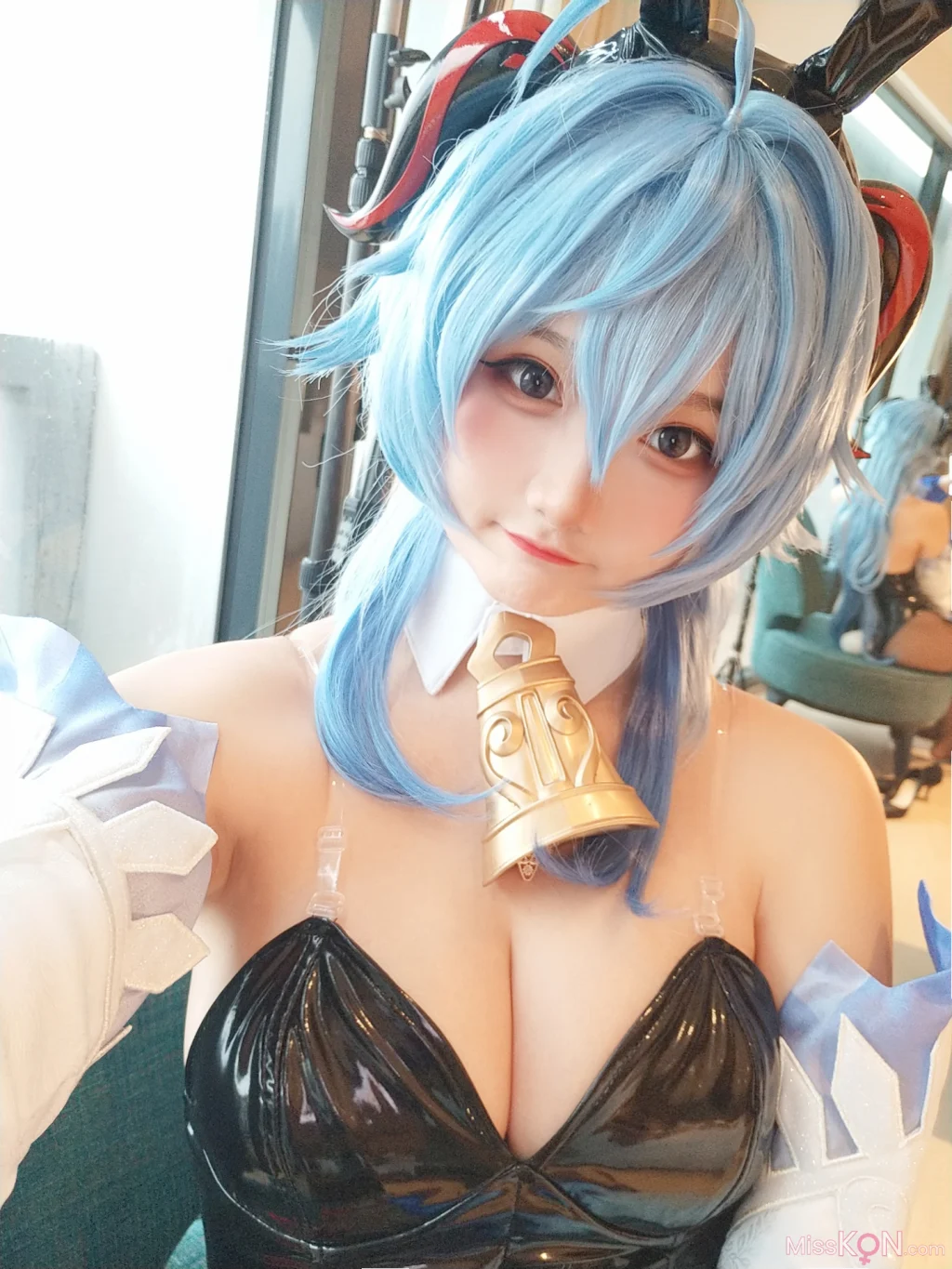 Coser@Xiaoyukiko小鱼: Bunny Ganyu (24 photos)