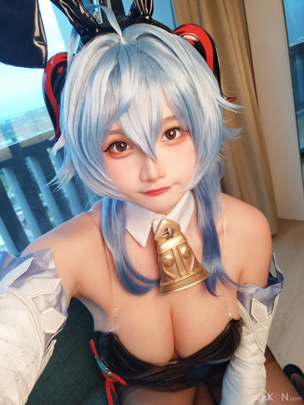 Coser@Xiaoyukiko小鱼: Bunny Ganyu (24 photos)