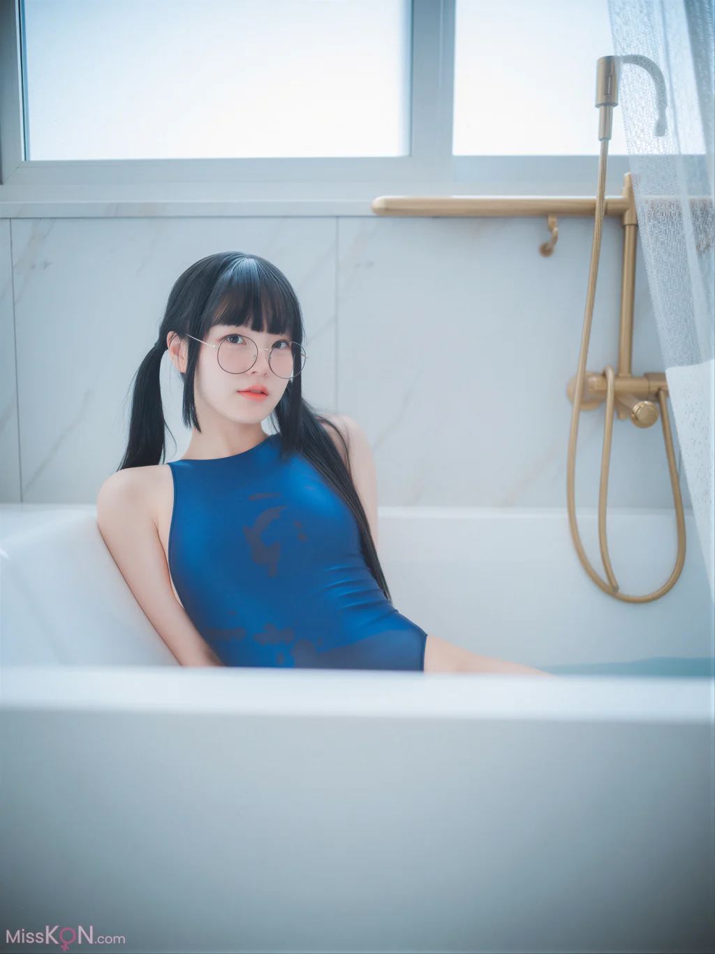 [AI Enhanced] DJAWA Photo: Jeong Jenny (정제니) – Swimming Lessons Otaku Girl (60 photos)