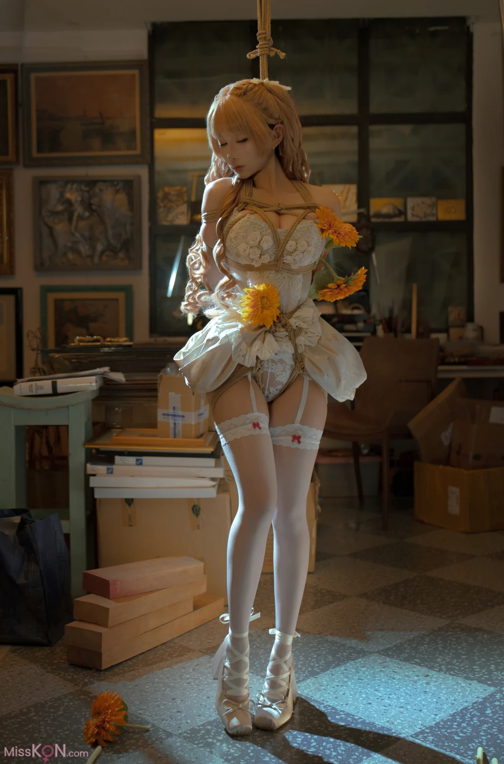 Coser@蠢沫沫: 向日葵绳 (17 photos) – Page 2